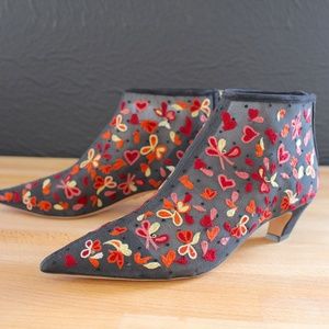 Christian Dior Dioreve Floral Embroidered Boot